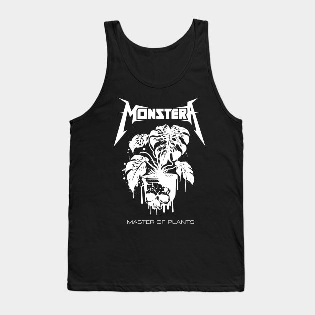 Monstera T Shirt for Metal Head Plant Lover Gift Idea For Plant Dad Plant Mom Cool Grunge Punk Merch Tank Top by Plant Rad
